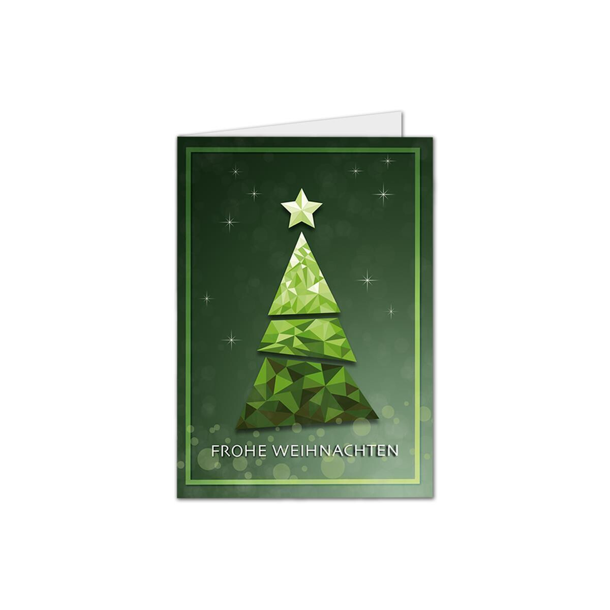 918-103-p WK A6 - Mosaikbaum in Grün -