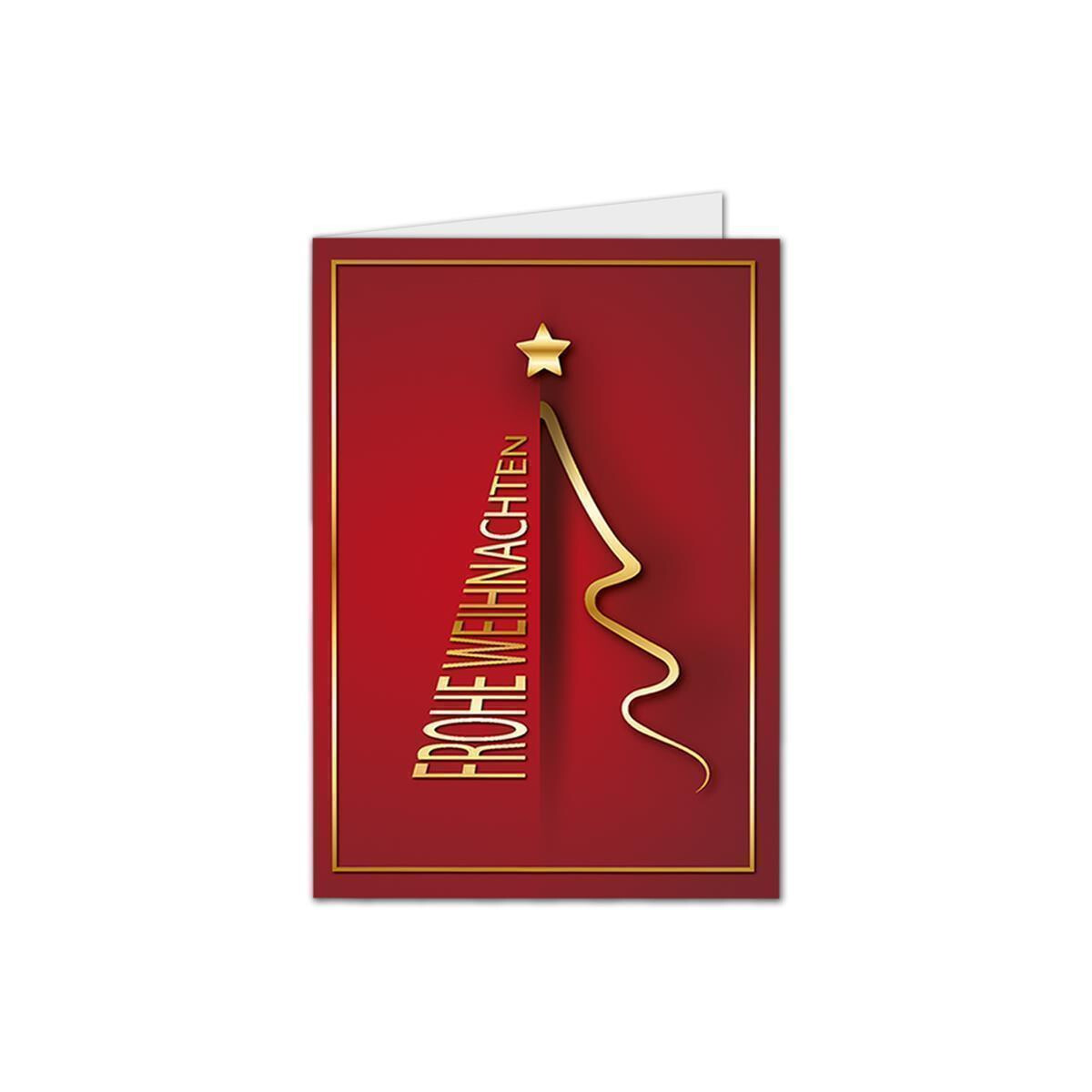 918-105-p WK A6 - Design-Weihnachtsbaum Dunkelrot -