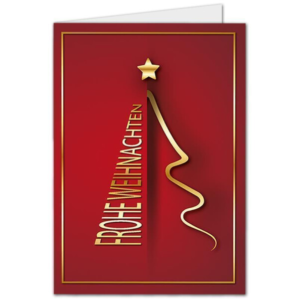 918-105-p WK A6 - Design-Weihnachtsbaum Dunkelrot -