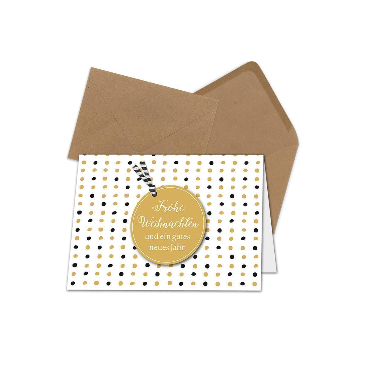 20x Weihnachtskarten-Set DIN A6 in modernem Design mit...