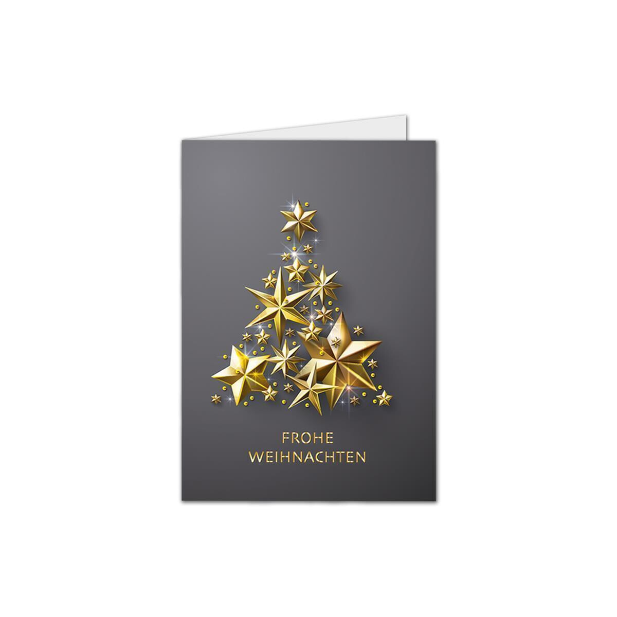 918-110-p WK SET A6 - Baum aus Goldsternen -