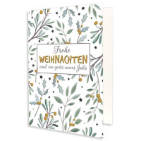 918-A6-211-p WK A6 Weiß - Weihnachtliches Motiv -