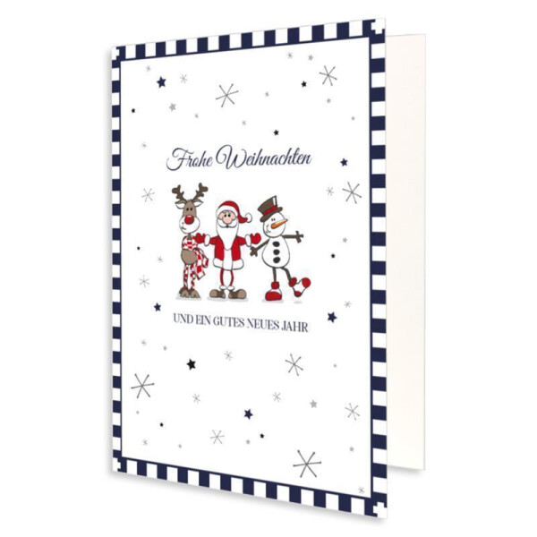 918-A6-215-p WK A6 Weiß - Weihnachtsfiguren -