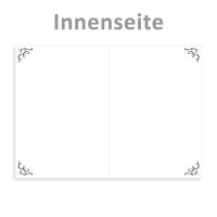 25x kleines Weihnachtskarten-Set DIN A7 in Weiß mit Weihnachtsbaum und Sternen - Faltkarten mit passenden Umschlägen DIN C7 Naturweiß mit Nassklebung - Weihnachtsgrüße für Firmen und Privat