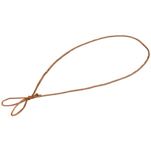50x Schmuckgummiband metallic Kupfer Rot für Doppelkarten in Din A5 und Din Lang für Einladungen, Kirchenhefte, Menükarten, Broschuren, Liederhefte