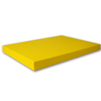 3x DIN A4 - Hochwertige Geschenk- und Aufbewahrungsbox - 30,2 x 21,3 x 2,1 cm - Honiggelb - stabiler 650 g/m² Karton