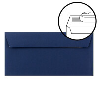 400x Briefumschläge mit Metallic Sternen - DIN Lang - Gold geprägter Sternenregen - Farbe: dunkelblau, Haftklebung, 120 g/m² - 110 x 220 mm - ideal für Weihnachten