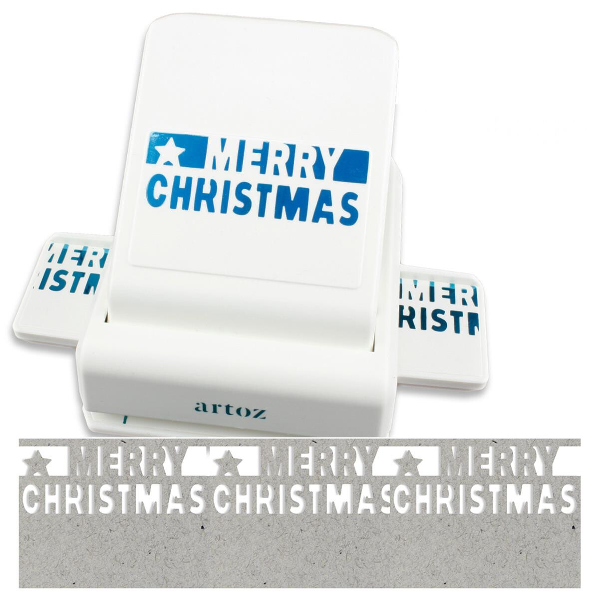 ARTOZ Bordüren Stanzer - Schriftzug "Merry...
