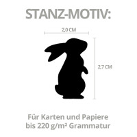 Artoz Papierstanzer - Kartenstanzer - "Hase", 27 mm -