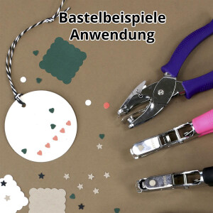 Artoz Kreislocher - Lochzange mit rundem Kreis für bis zu 500 g/m² - für Papier, Karten, Basteln für Briefe, Einladungen