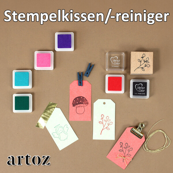 Artoz Stempelkissen versch. Farben und Stempelreiniger