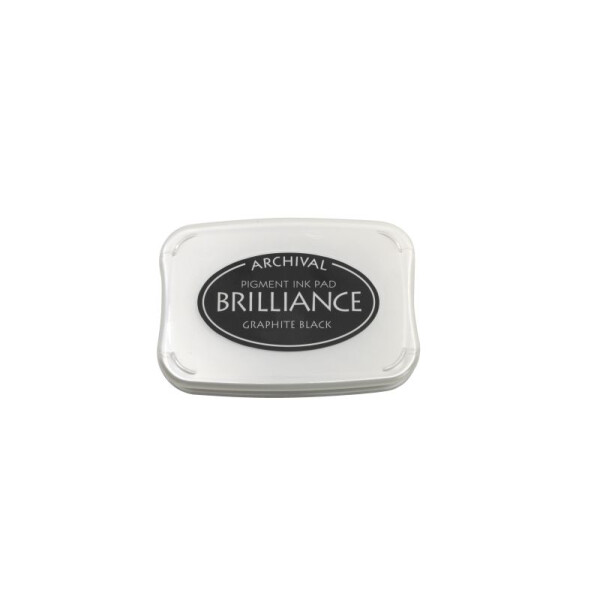 Artoz Stempelkissen Brilliance Schwarz – 97 x 67 x 18 mm – metallische Stempelkissen-Farbe zum Stempeln auf Papier, Karten für Einladungen, Grüße oder zur Hochzeit