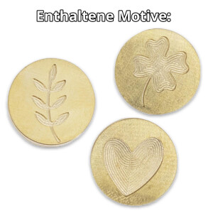 Artoz Siegel Set Allgemein, Petschaft mit 3 verschiedenen Motiven und 3x Siegelwachs - Ideal zum Versiegeln von Briefen und als Kartendekoration