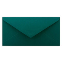 100 Brief-Umschläge Petrol DIN Lang - 110 x 220 mm (11 x 22 cm) - Nassklebung ohne Fenster - Ideal für Einladungs-Karten - FarbenFroh by GUSTAV NEUSER