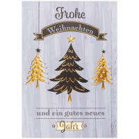 919-212 geschäftliche Weihnachtskarte mit Tannen