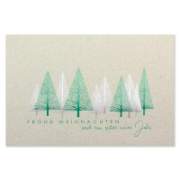 923-501 geschäftliche Weihnachtskarte Graspapier