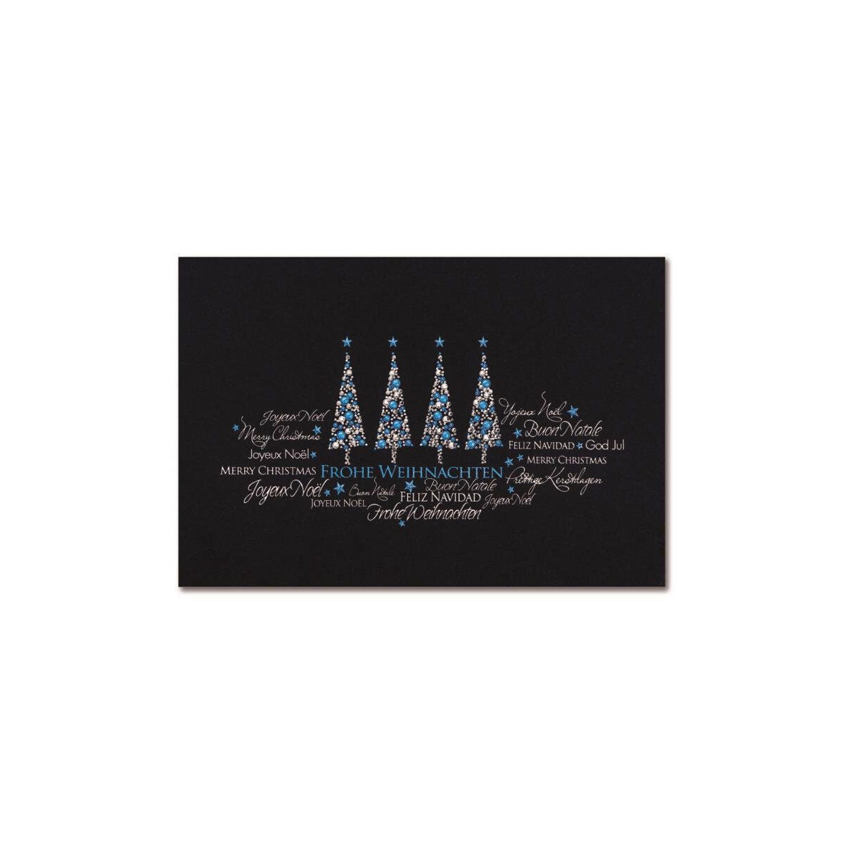 97830 Weihnachtskarte mit Geschäftstext