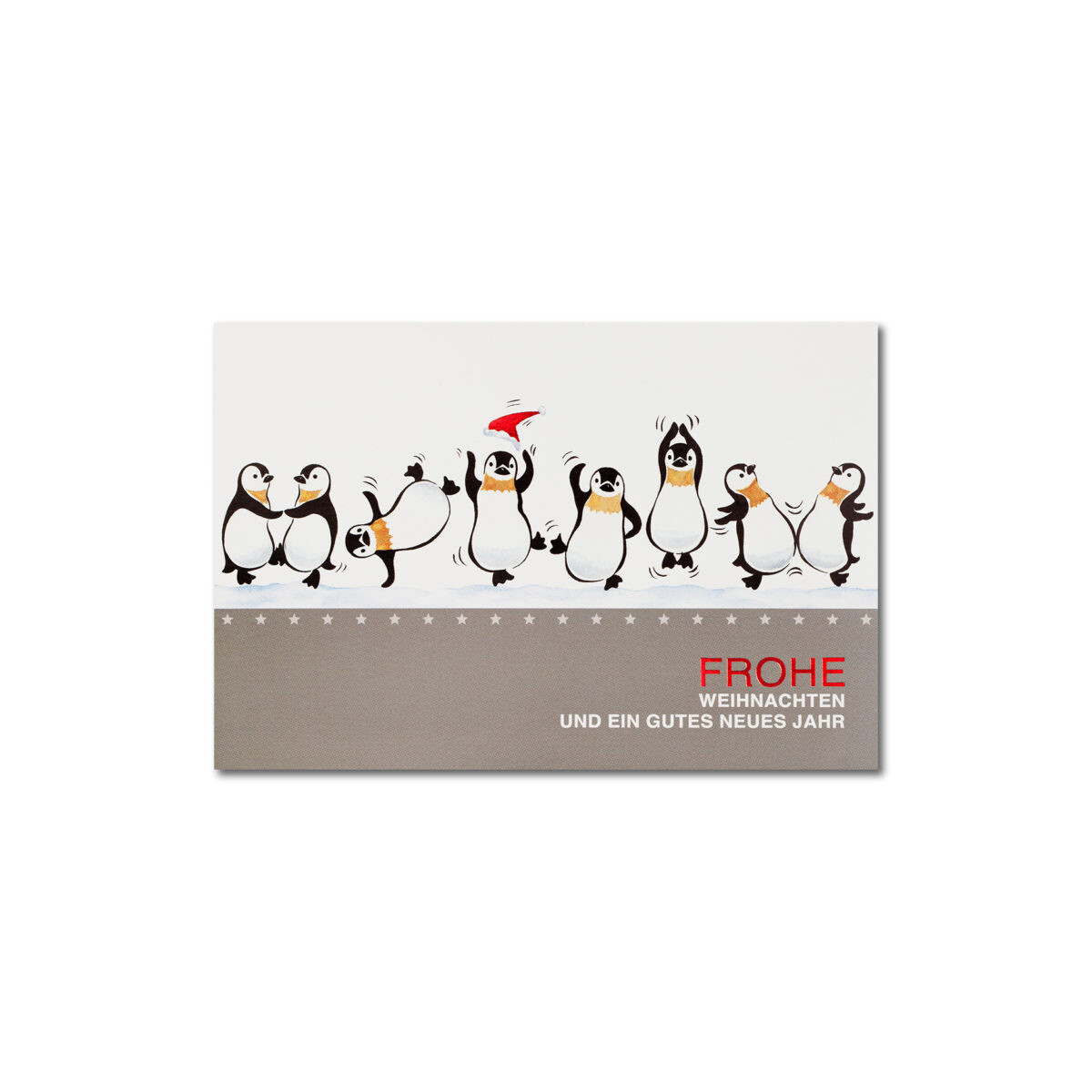95544-K24 lustige Weihnachtskarte mit Pinguine