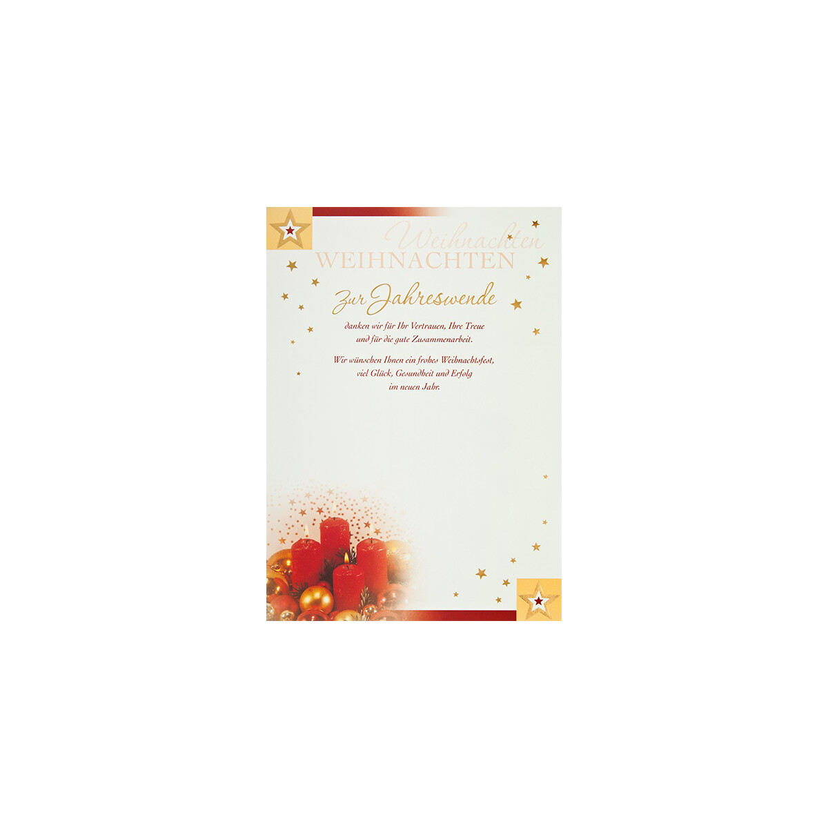 91424 Weihnachtsbrief Adventskerzen