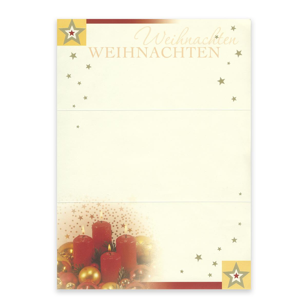 91425 Weihnachtsbrief Adventskerzen