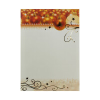 91429 Weihnachtsbrief Weihnachtskugeln