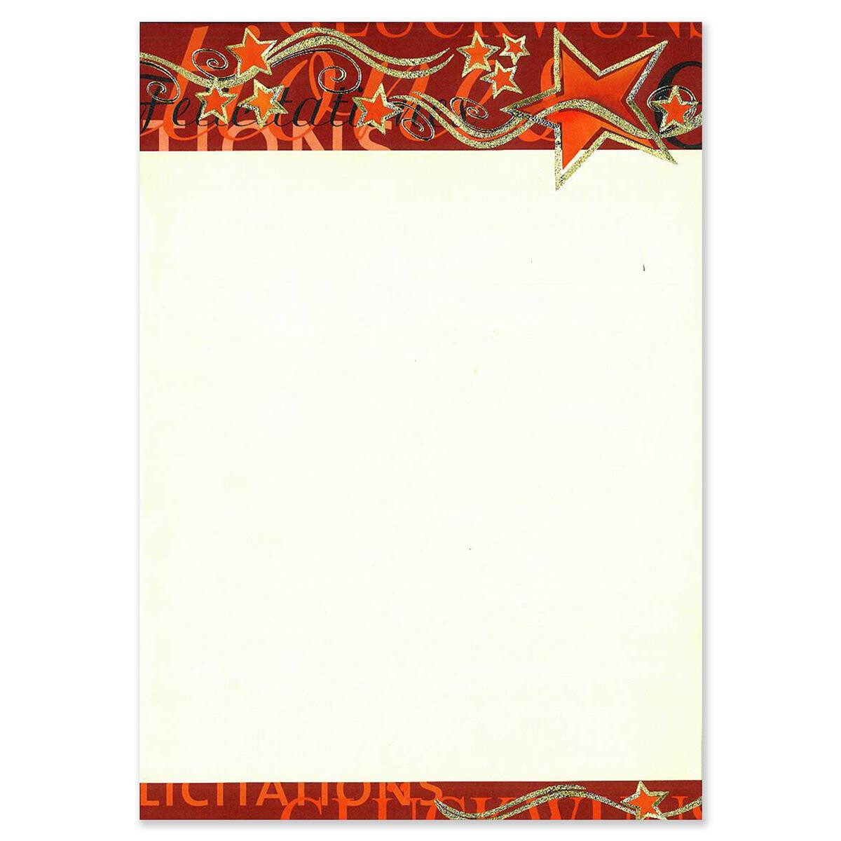 91713 Weihnachtsbrief Sterne