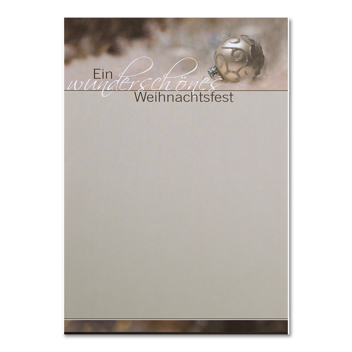 93508-K24 Weihnachtsbrief Weihnachtskugel