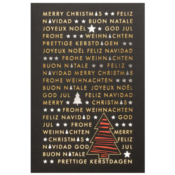 919-101 Weihnachtskarte mit internationalem Text
