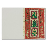 9298 Weihnachtsbeilegekärtchen Motiv Tannen