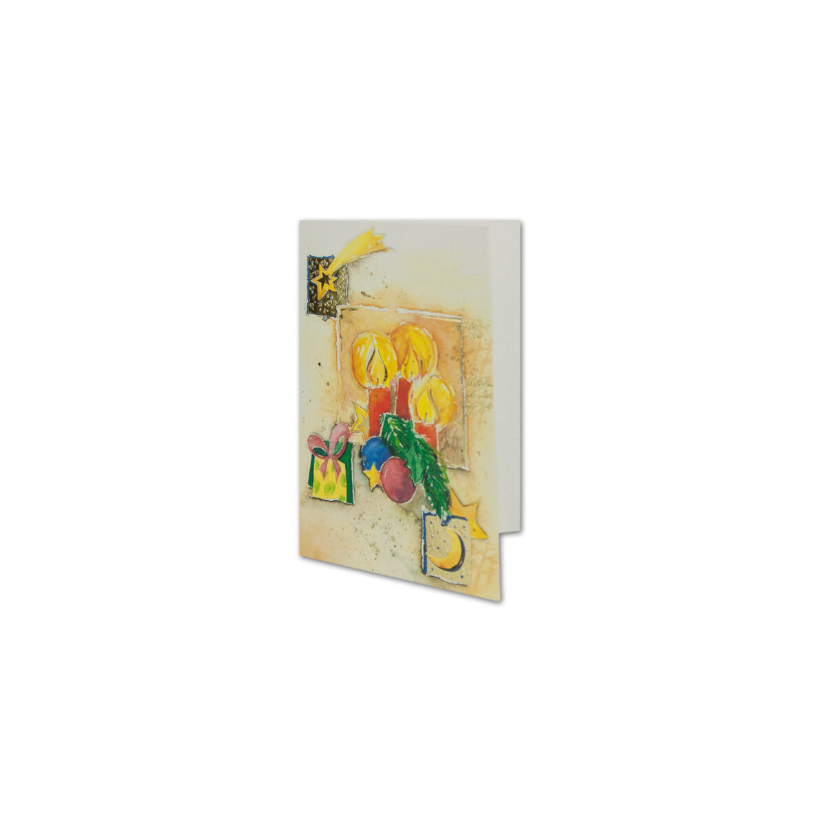 9299 Weihnachtsbeilegekärtchen Motiv Kerzen