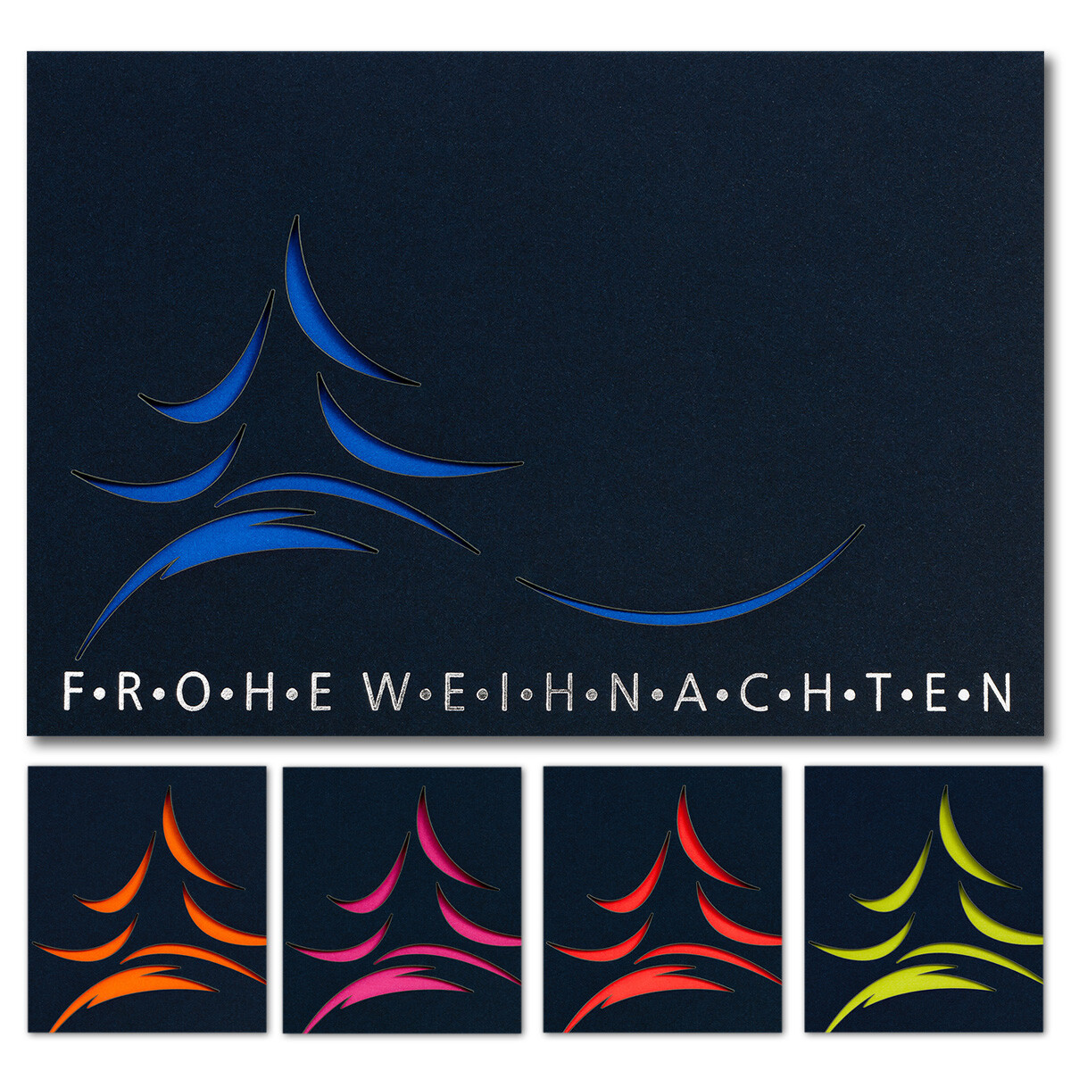 95524  filigrane Laserkarte mit farbigen Einleger und...