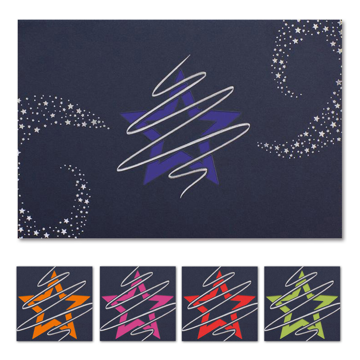 95548  filigrane Laserkarte mit farbigen Einleger Motiv...