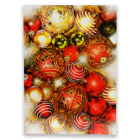 27416 ARTOZ Weihnachtskarte Motiv Kugeln plano liegend
