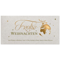 926-102 Weihnachtskarte Weltkugel