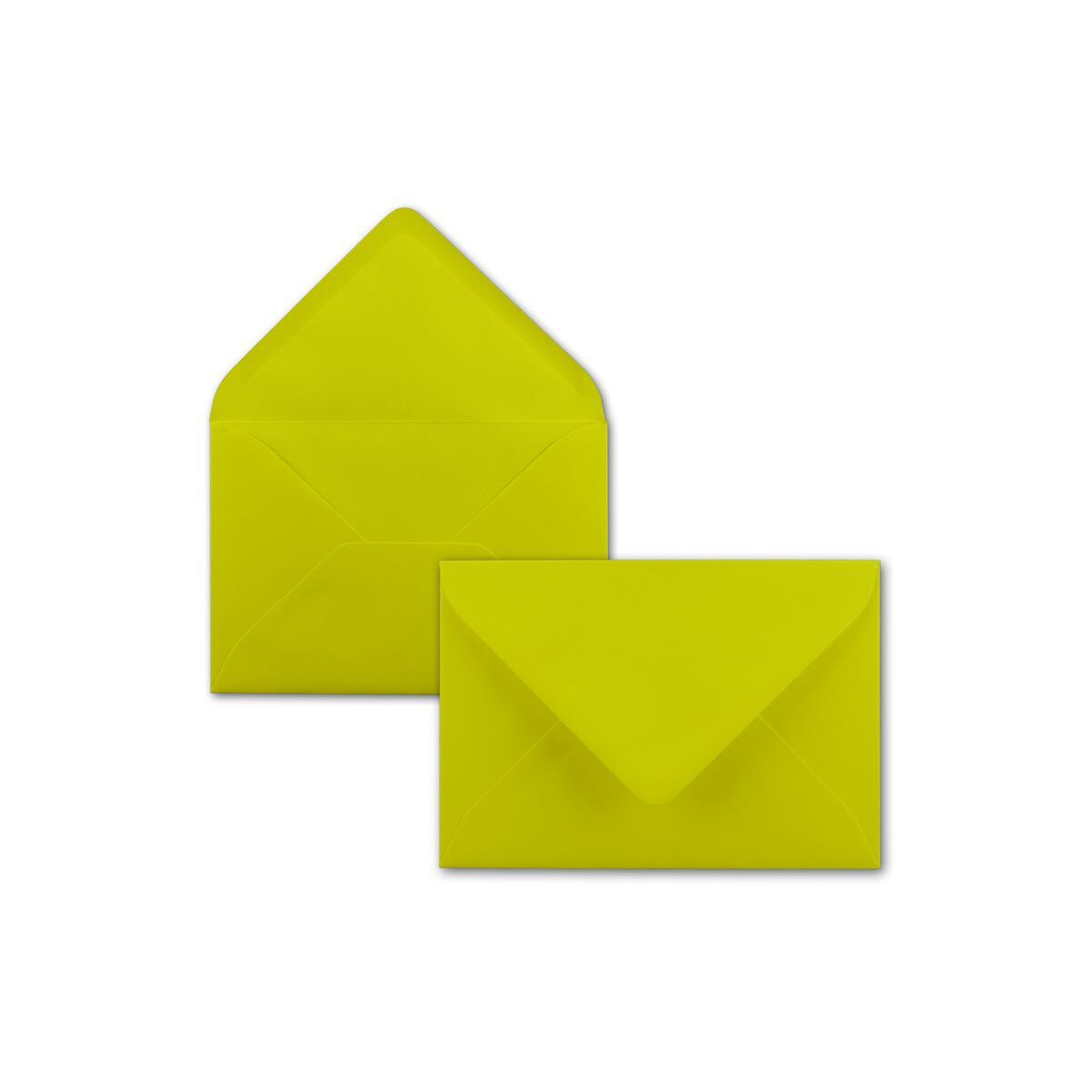 100x Brief-Umschläge Format B6 - Limette- 12 x 17,5...
