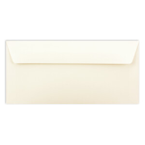 100 Brief-Umschläge DIN Lang - Naturweiß - 110 g/m² - 11 x 22 cm - sehr formstabil - Haftklebung - Qualitätsmarke: FarbenFroh by GUSTAV NEUSER