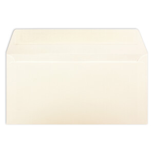 100 Brief-Umschläge DIN Lang - Naturweiß - 110 g/m² - 11 x 22 cm - sehr formstabil - Haftklebung - Qualitätsmarke: FarbenFroh by GUSTAV NEUSER
