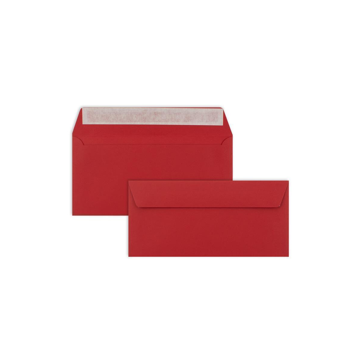 100 Brief-Umschläge DIN Lang - Rose box