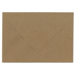 100x Vintage-Umschläge DIN B6 125 x 176 mm Kraftpapier 100 g/m² braun Recycling Brief-Umschläge Nassklebung - UmWelt by GUSTAV NEUSER