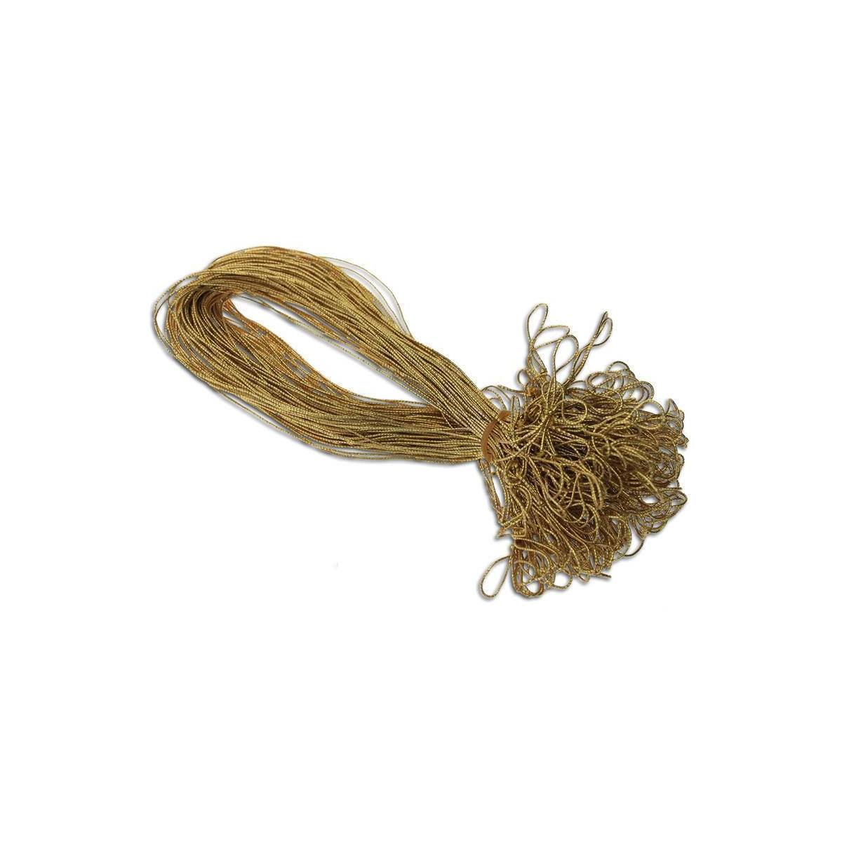100 Stück Schmuck-Gummiband Metallic GOLD für...