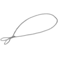 100 Stück Schmuck-Gummiband Mettalic SILBER für Einladungskarten mit Einlegeblatt - für Klappkarten A6 B6 DIN Lang Quadratisch A5 mit schöner Schlaufe