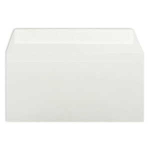 100 Brief-Umschläge DIN Lang - Hellgrau - 110 g/m² - 11 x 22 cm - sehr formstabil - Haftklebung - Qualitätsmarke: FarbenFroh by GUSTAV NEUSER