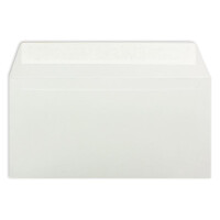 100 Brief-Umschläge DIN Lang - Hellgrau - 110 g/m² - 11 x 22 cm - sehr formstabil - Haftklebung - Qualitätsmarke: FarbenFroh by GUSTAV NEUSER