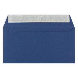 50 Brief-Umschläge DIN Lang - Dunkel-Blau / Nachtblau - 110 g/m² - 11 x 22 cm - sehr formstabil - Haftklebung - Qualitätsmarke: FarbenFroh by GUSTAV NEUSER