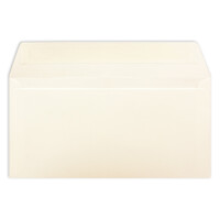 50 Brief-Umschläge DIN Lang - Naturweiß - 110 g/m² - 11 x 22 cm - sehr formstabil - Haftklebung - Qualitätsmarke: FarbenFroh by GUSTAV NEUSER