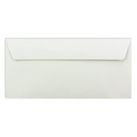 25 Brief-Umschläge DIN Lang - Hellgrau - 110 g/m² - 11 x 22 cm - sehr formstabil - Haftklebung - Qualitätsmarke: FarbenFroh by GUSTAV NEUSER
