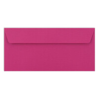 25 Brief-Umschläge DIN Lang - Amarena-Rot gerippt - 110 g/m² - 11 x 22 cm - sehr formstabil - Haftklebung - Qualitätsmarke: FarbenFroh by GUSTAV NEUSER