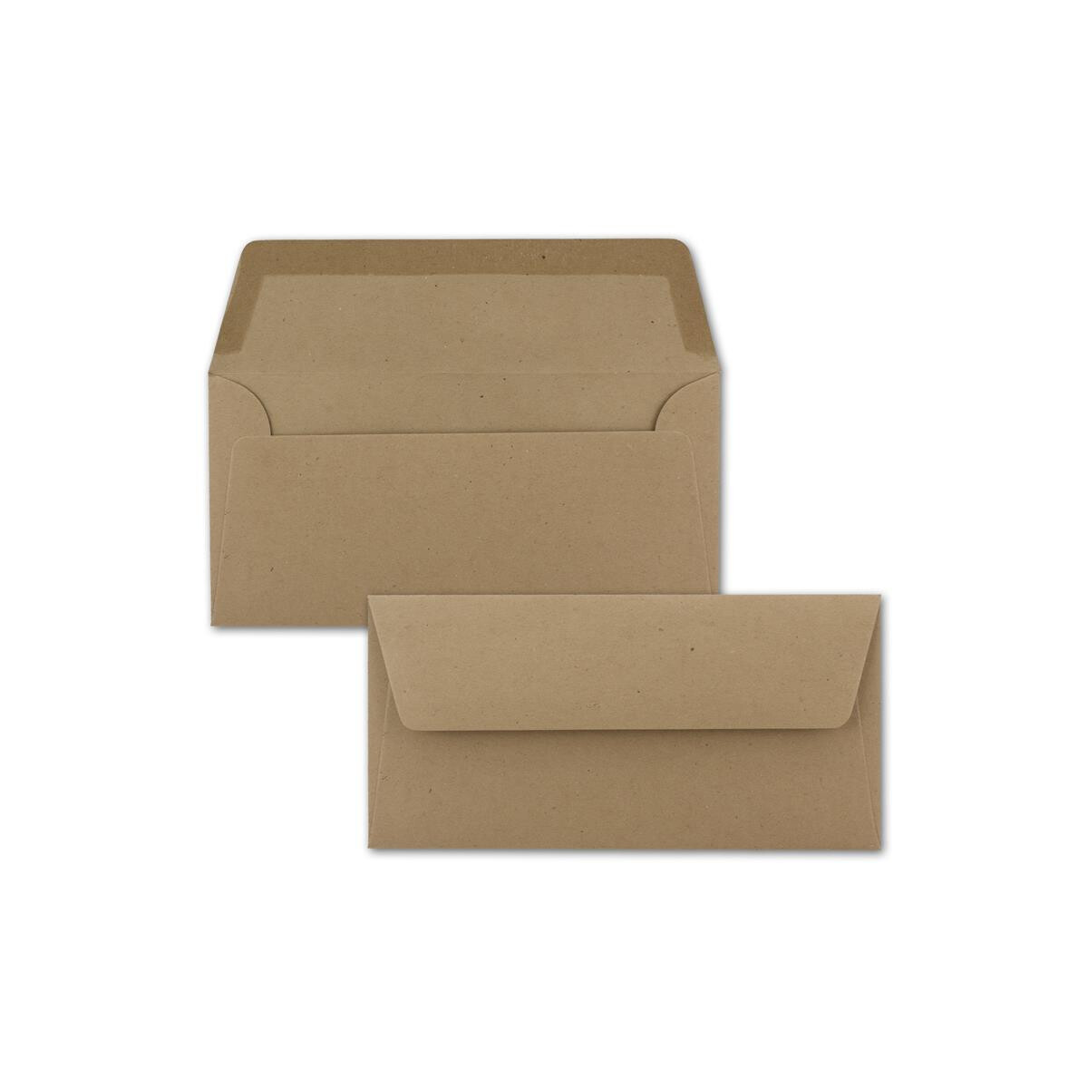 50x Kraftpapier Umschläge DIN Lang  box