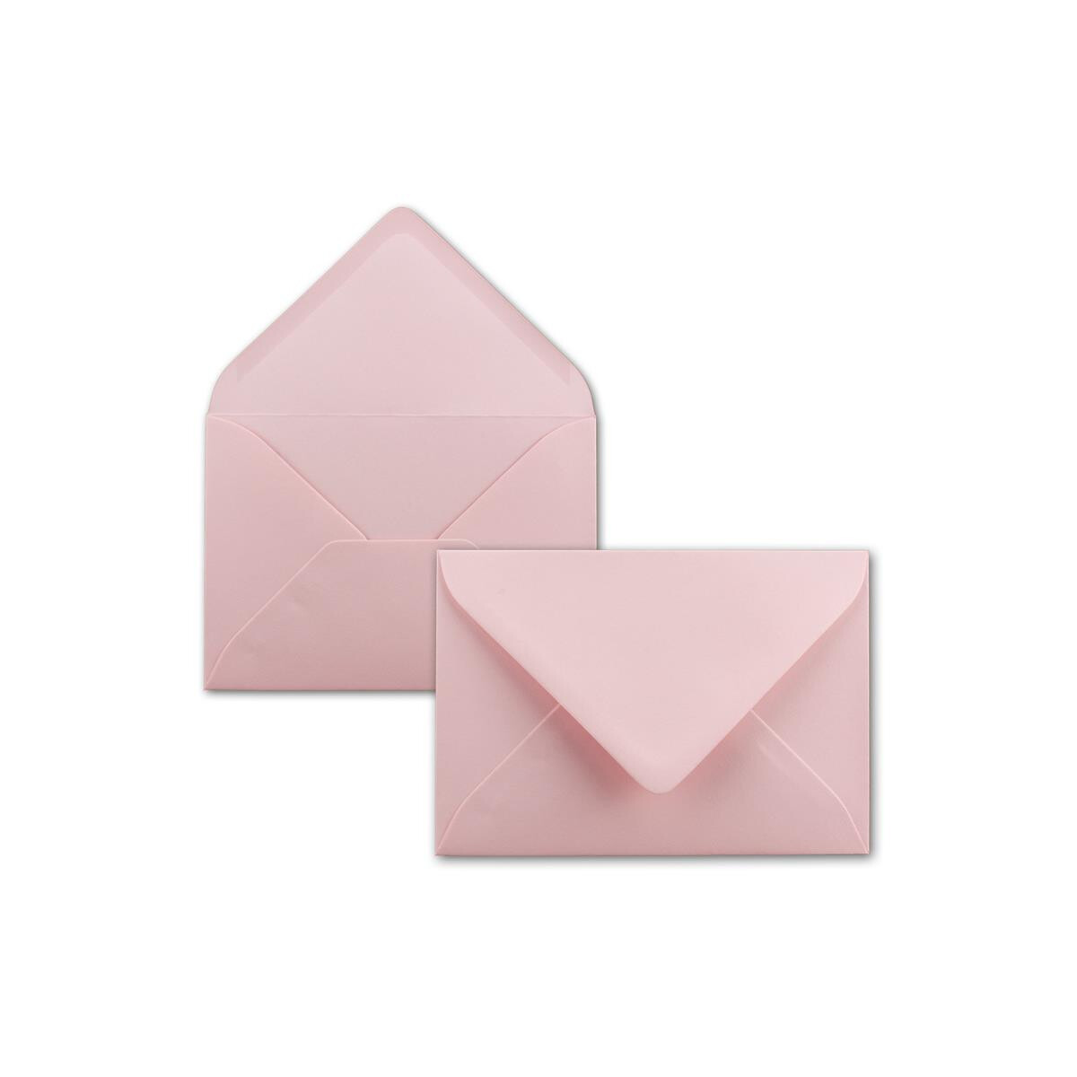 50x Brief-Umschläge Format B6 - Rosa- 12 x 17,5 cm -...