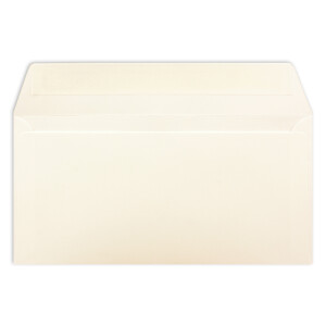 150 Brief-Umschläge DIN Lang - Naturweiß - 110 g/m² - 11 x 22 cm - sehr formstabil - Haftklebung - Qualitätsmarke: FarbenFroh by GUSTAV NEUSER